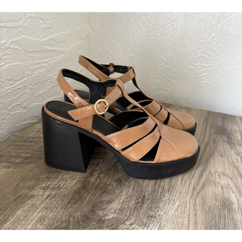 ASOS Design Women's Tan Platform High Heel Size 9